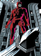 Daredevil standing on the ledge