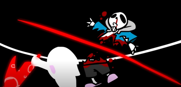 Cross Sans Vs Delta Sans!