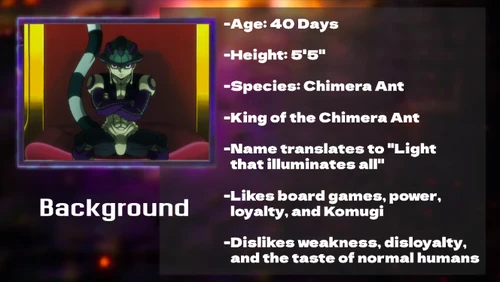 Meruem's Background