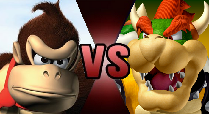 bowser vs donkey kong