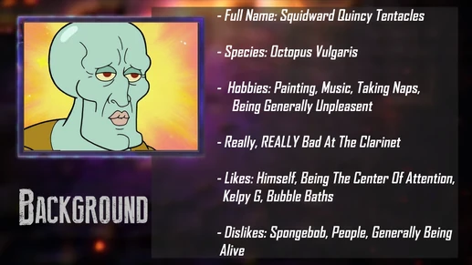 Squidward Background