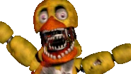Withered Chica's jumpscare in Ultimate Custom Night