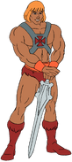 He-Man as he appears in the 1980s Cartoon