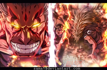 Kenpachi after using his bankai for the first time.
