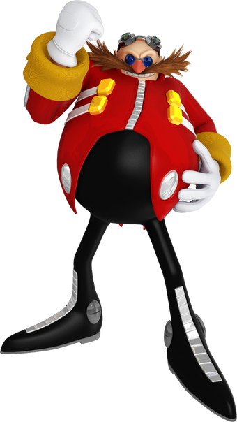 edited official Eggman render to be Starved Eggman by