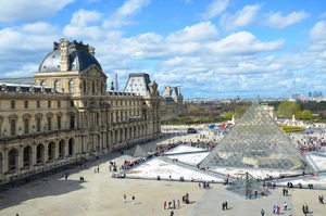 Main courtyard of the Louvre Palace.