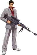 Kazuma Kiryu as he appears in Project X Zone 2