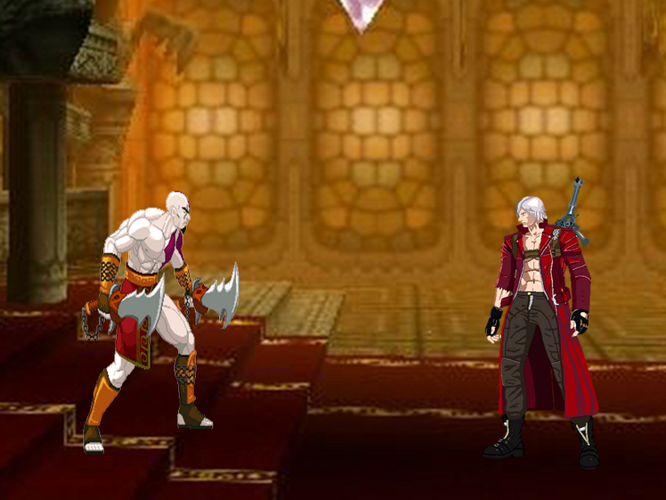 Dante VS Kratos- Fight Scene