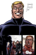 Black Noir revealing himself to be a perfect clone of Homelander in the comics