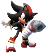 Shadow with a alien gun
