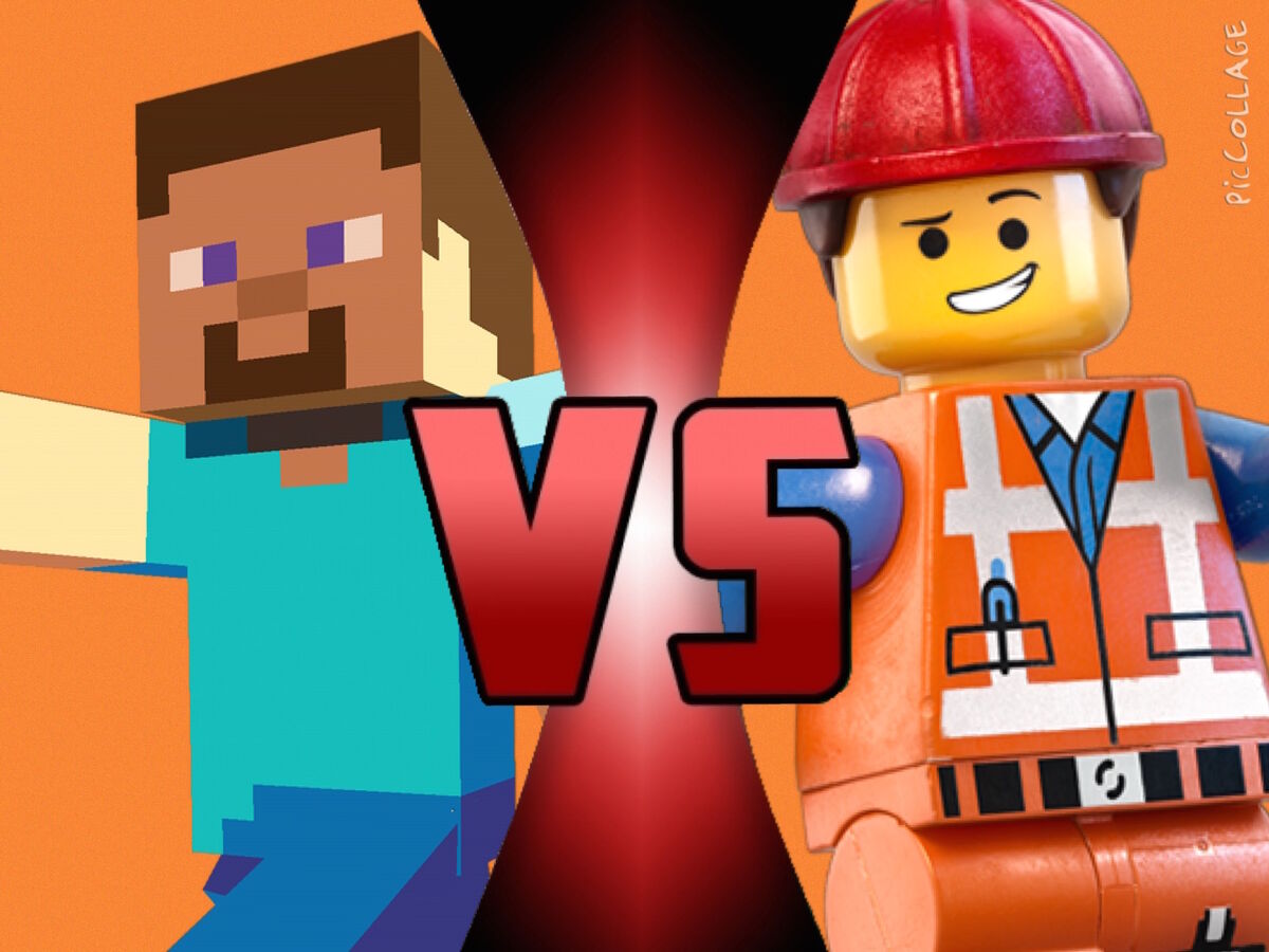 Steve vs emmet (Minecraft vs Lego) is it bad the champions poll made me  like this MU a little bit : r/DeathBattleMatchups