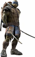 Leonardo appears in the Teenage Mutant Ninja Turtles (2014) and Teenage Mutant Ninja Turtles: Out of the Shadows