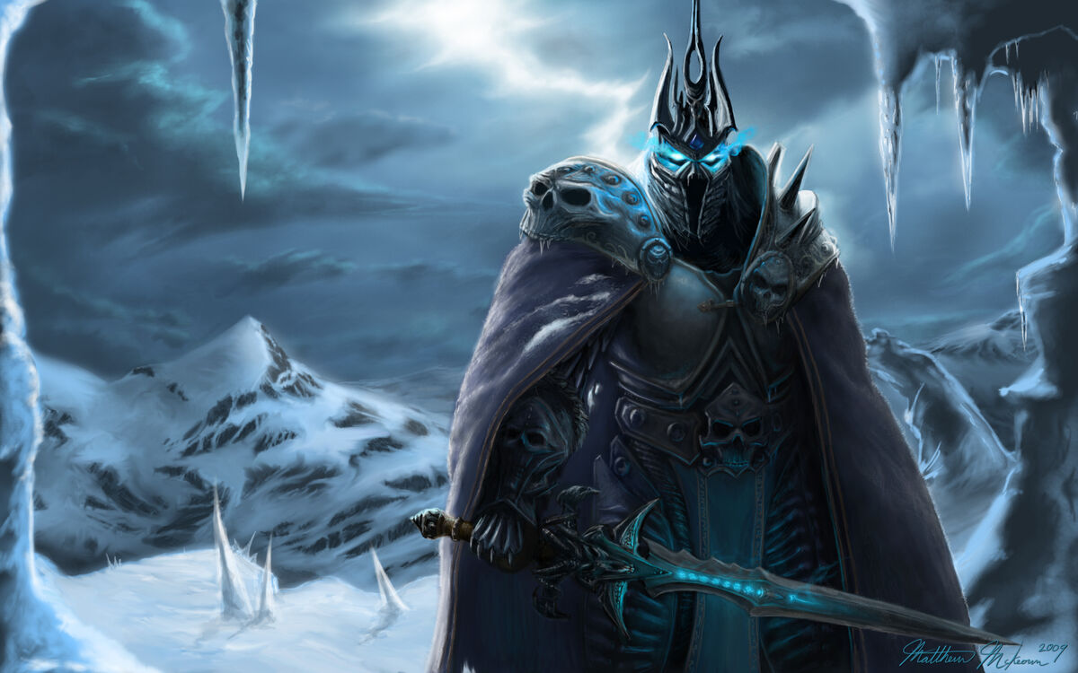 A dark magic wielding lich king with a tragic backstory? Shirtless