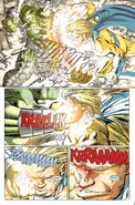 Hulk stalemated the Sentry, who wasn't holding back.