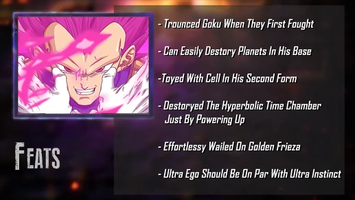 Vegeta Feats