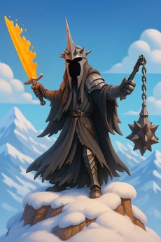 Witch-King on a mountain