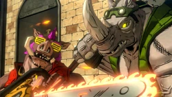 Bebop and Rocksteady as seen in TMNT: Mutants in Manhattan