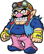 Wario as he appears in his Wario Ware games