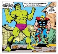 "Hulk stronger than Thor!"