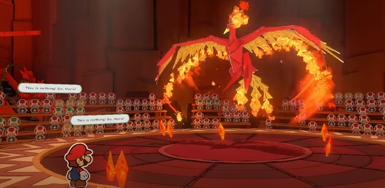 Fire Vellumental boss fight guide – Paper Mario: The Origami King - Polygon