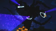 The Wither Storm throwing a fire ball at something