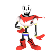 Papyrus from undertale render by nibroc rock-d9c1tak