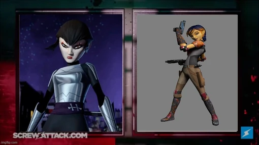 Sabine Wren vs Karai setup