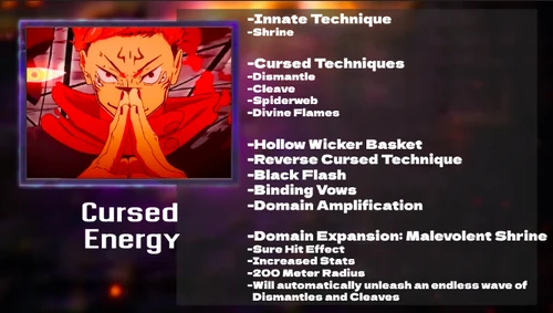 Sukuna's Cursed Energy