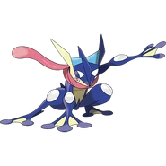 Greninja's Official Pokémon Art.