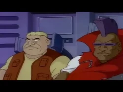 pre-mutated Rocksteady and Bebop as they appeared in the 1980s cartoon.