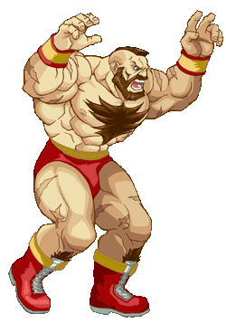 Street Fighter on X: Zangief flexes the beauty of his muscles in front of  a raging crowd in the Barmaley Steelworks stage, a steel mill known for its  blast furnace. Yes, he