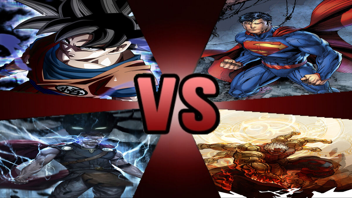 Goku vs Superman vs Thor vs Asura | Death Battle Fanon Wiki | Fandom Goku vs Superman vs Thor vs Asura | Death Battle Fanon Wiki | Fandom