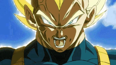 Vegeta goes super saiyan