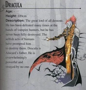 Dracula's bio from Castlevania Judgement.