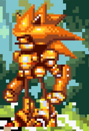 Mecha Sonic Pixel Art by DomiNubgrounds on Newgrounds