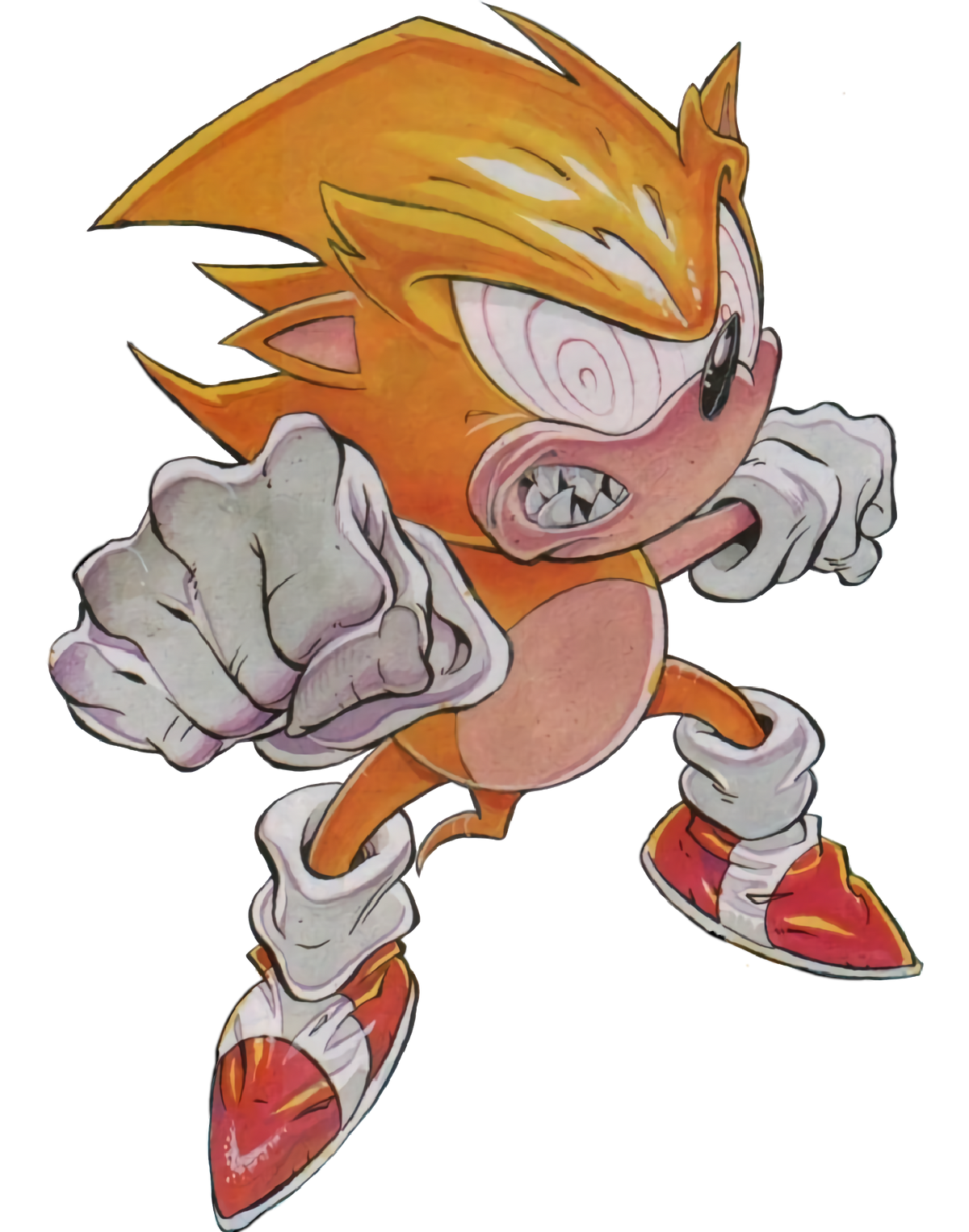 Who should Fleetway Sonic face off if she was in DB?