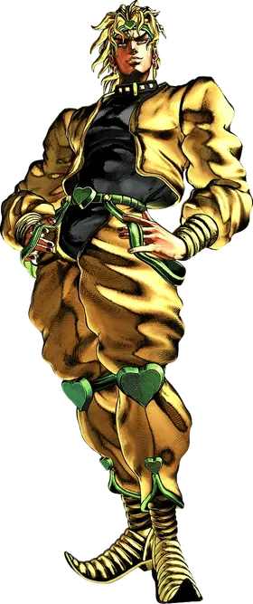 Dio Brando; as he appears in Stardust Crusaders.