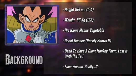 Vegeta Background (Breezing Winds)