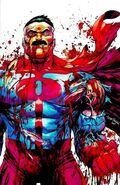 Omni-Man covered in blood