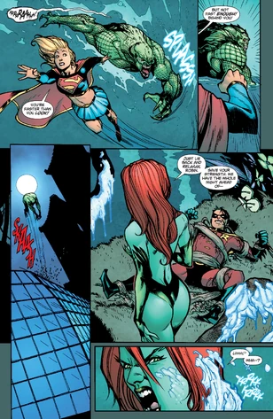 Killer croc vs supergirl