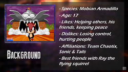 Mighty the Armadillo (SSBXDNC), Super Smash Bros. Fanon