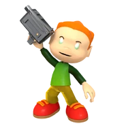 Pico in Indie Game Battle, originally a model for Warriors of the Portal