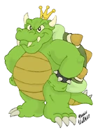 Bowser as he appears in the Super Mario Brothers Cartoon