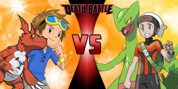 Brendan-&-Sceptile-VS-Takato-&-Guilmon