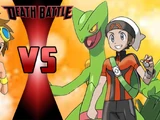 Brendan and Sceptile VS Takato and Guilmon