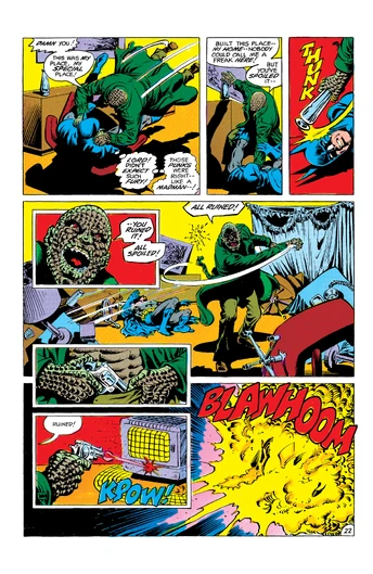 Killer croc beats batman