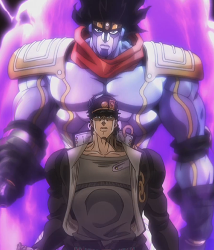 Download Caption: Anime Powerhouse - Jotaro Kujo In Action