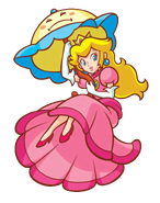 Princess Peach with Perry the Parasol