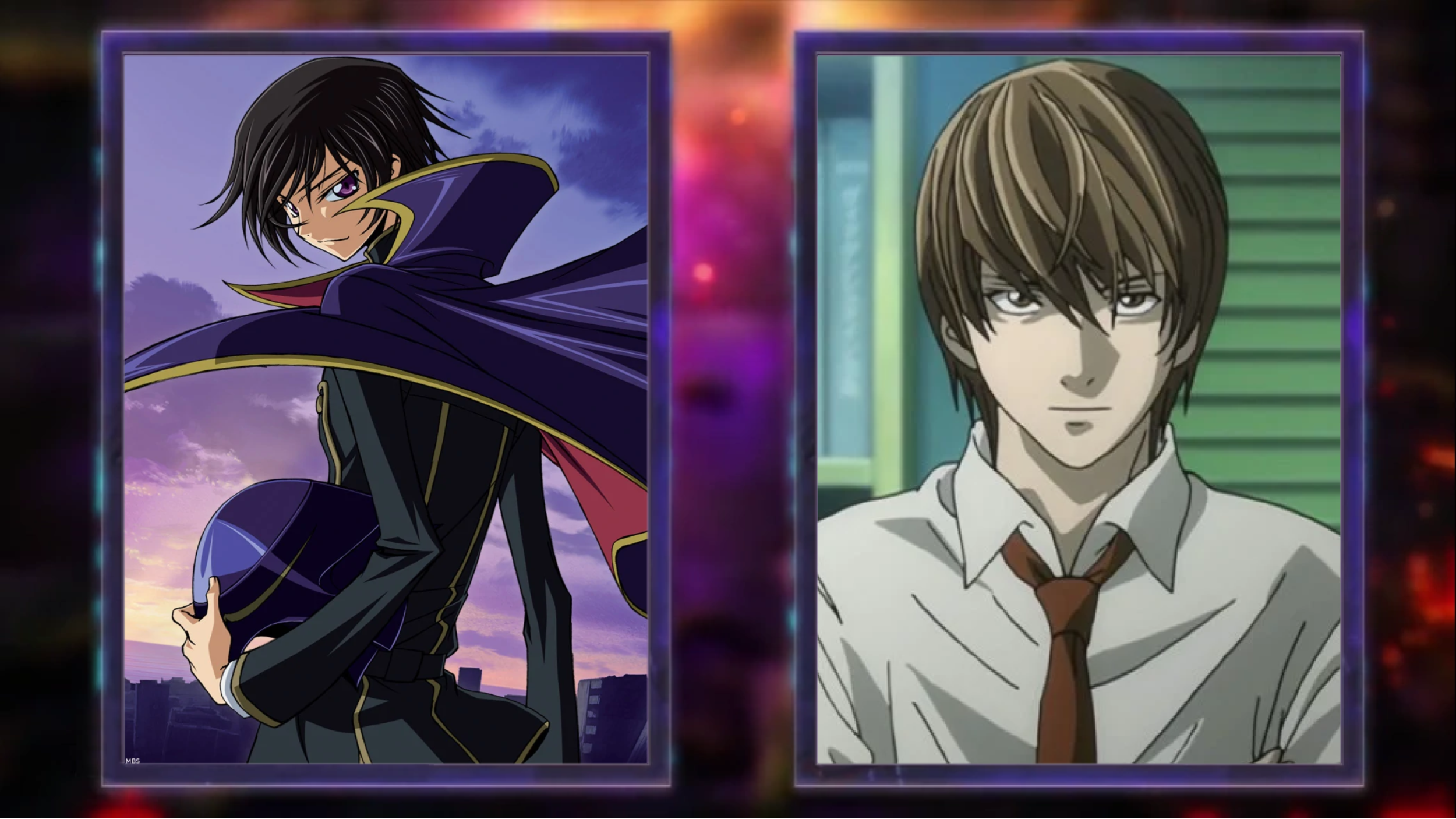 Light vs. Lelouch  Death note, Anime crossover, Code geass