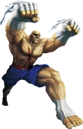 Sagat as he appears in Tekken X Street Fighter